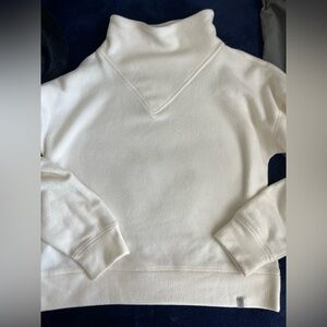 Stio Women's Turpine Fleece Mockneck Cream Turtleneck Sweater Size XSmall